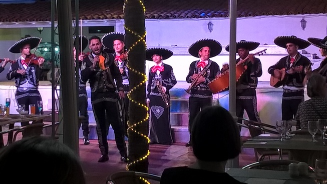 Mexicaanse band bij ons hotel